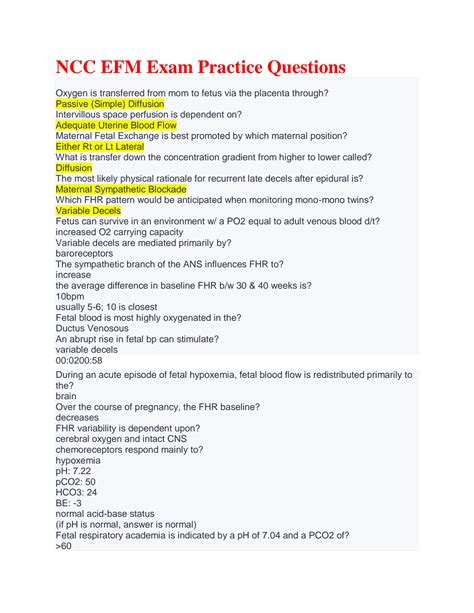 ncc efm sample questions.